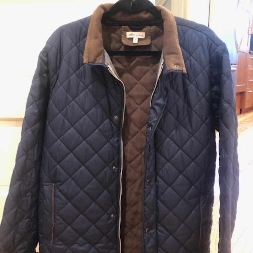 Peter Millar Men's Suffolk Quilted Travel Coat - M